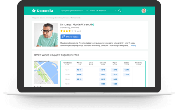 Docplanner_patient's_main_page